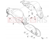 PIAGGIO Fly 50 2T Speedometers kms.-handlebars cover
