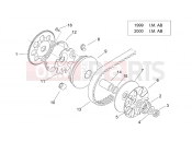 APRILIA Mojito Custom 50 2T (motor.Aprilia) Variator I
