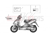 APRILIA SR 50 Di-Tech Plate set and handbook