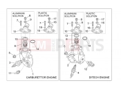 APRILIA SR 50 Di-Tech & Carb. Cylinder head