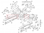 APRILIA SR MAX 125 Central cover - Footrests