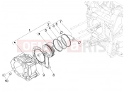 APRILIA SR MAX 125 Cylinder-piston-wrist pin unit