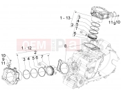APRILIA SRV 850 Cylinder-piston-wrist pin unit