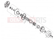 Driven pulley - Derbi Atlantis 50 2T Bullet 2011