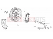DERBI Atlantis 50 2T Rear wheel