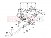 derbi Boulevard 100 4T Crankcase cover - Crankcase cooling