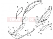 derbi Boulevard 150 4T Side cover - Spoiler