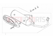 DERBI Boulevard 50 2T Exhaust unit