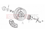 DERBI GP 50 Rear wheel