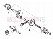 DERBI QUAD DFW 50 Drive shaft