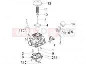 Carburetor's components - Derbi Sonar 125 2010
