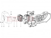 derbi Sonar 50 2T hengerfej