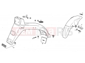 Mudguards - Derbi Variant Courier 50 1999