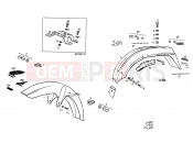 DERBI Variant Start-Stop 50 Front mudguard