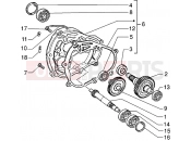 Rear wheel shaft - Gilera DNA 180