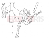 gilera DNA 50 Front brake caliper