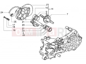 gilera DNA 50 Rear wheel shaft