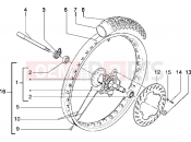 gilera Eaglet automatic Front wheel