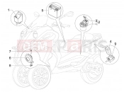 gilera 2010 Fuoco 500 Remote control switches - Battery - Horn