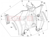 gilera 2011 Fuoco 500 Front glove-box - Knee-guard panel