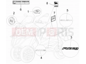 gilera 2012 Fuoco 500 Plates - Emblems