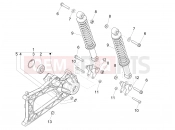 gilera 2013 Fuoco 500 LT Rear suspension - Shock absorber/s