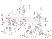 gilera 2014 Fuoco 500 LT Fork's components (Mingxing)