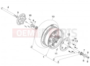 Rear wheel - Gilera GP 800 2008