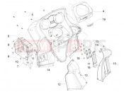gilera 2009 GP 800 Front glove-box - Knee-guard panel