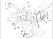 gilera 2009 GP 800 Remote control switches - Battery - Horn