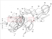 GILERA GP 800 Crankcase cover - Crankcase cooling