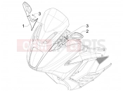 GILERA GP 800 Driving mirror/s