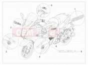 gilera 2009 GP 800 Centenario Plates - Emblems