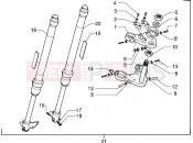 gilera H@k Front-wheel suspension