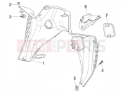 gilera 2010 Nexus 125 ie Front glove-box - Knee-guard panel