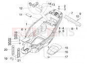 gilera 2010 Nexus 125 ie Helmet huosing - Undersaddle