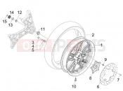 gilera 2010 Nexus 125 ie Rear wheel