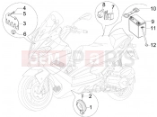 gilera 2010 Nexus 125 ie Remote control switches - Battery - Horn