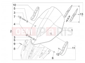 gilera 2010 Nexus 125 ie Windshield - Glass