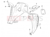 Front glove-box - Knee-guard panel - Gilera Nexus 250 2007