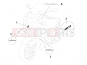 Plates - Emblems - Gilera Nexus 250 2007