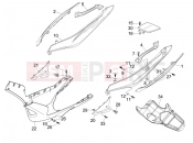 Side cover - Spoiler - Gilera Nexus 250 2007