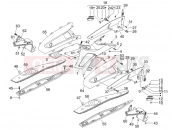 gilera 2007 Nexus 250 SP Central cover - Footrests