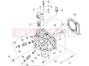 gilera 2007 Nexus 250 SP Head unit - Valve