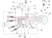 gilera 2006 Nexus 500 Head unit - Valve