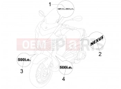 gilera 2006 Nexus 500 Plates - Emblems