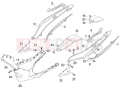 gilera 2006 Nexus 500 Side cover - Spoiler