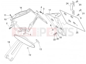 gilera 2007 Nexus 500 Rear cover - Splash guard