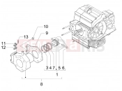 gilera 2009 Nexus 500 Cylinder-piston-wrist pin unit