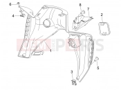 gilera 2009 Nexus 500 Front glove-box - Knee-guard panel